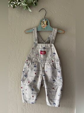 Vintage Oshkosh sailboat overalls